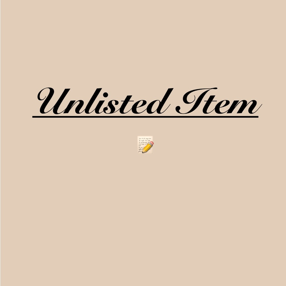 Unlisted Item